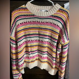 Zara stripped colorful sweater